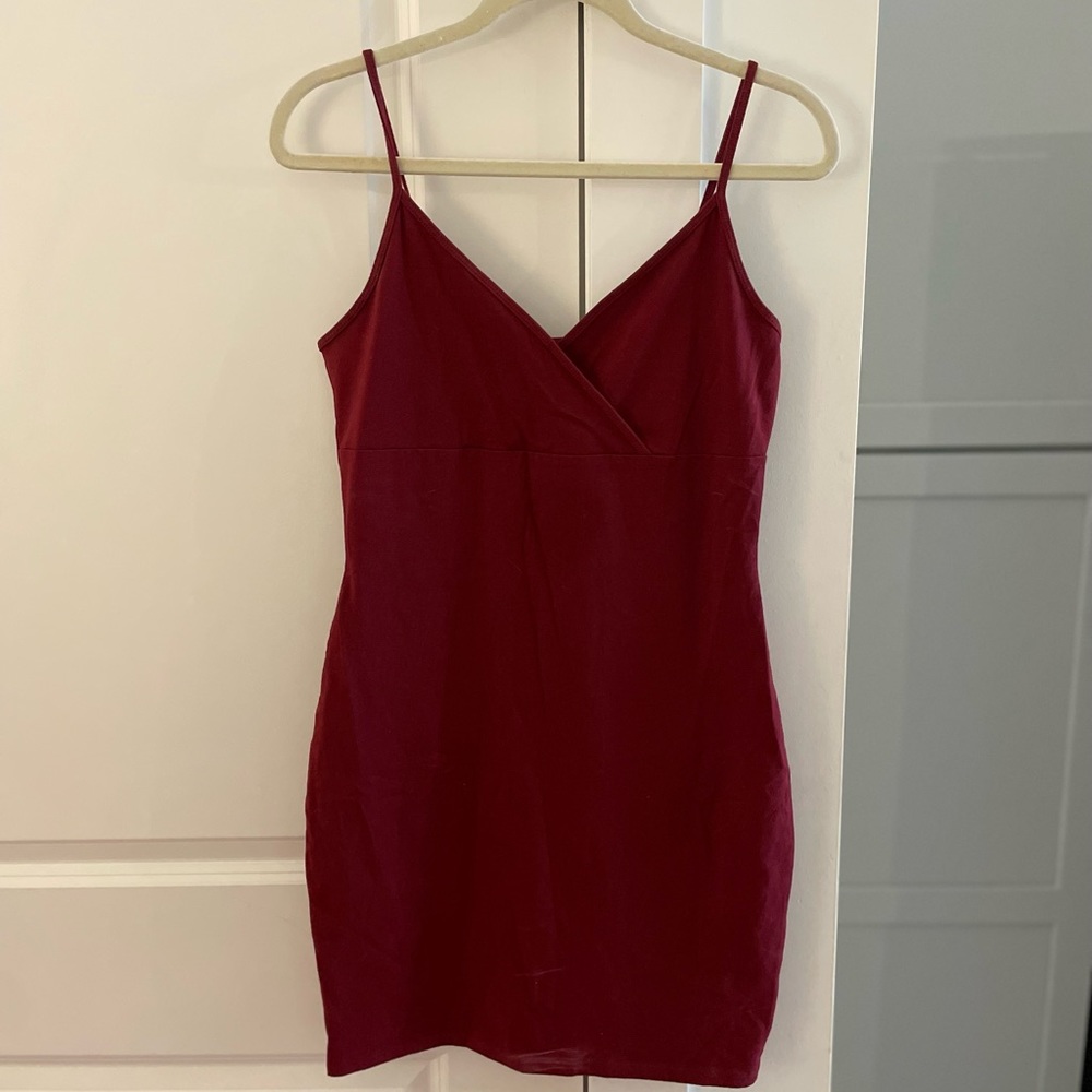 Deep red wild fable mini dress